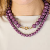 Necklace with medium beads-10mm