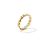 Minimalist ring with small hearts