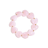 Bracelet with heart-shaped beads