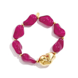 Stainless Steel Beaded Bracelets Irregular Shape Casual Daily Simple Series Women's jewelry