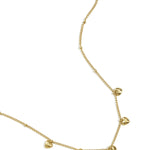 Minimalist necklace with small hearts