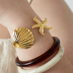 Shell and Starfish Bangle