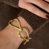 Bangle with open drops