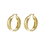 Stainless Steel Hoop Earrings circle Casual Daily Simple Series Women's jewelry