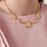 Sun Moon Star Necklace