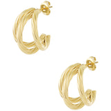 Stainless Steel Hoop Earrings Geometric Daily Daily