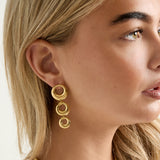 Stainless Steel Dangle Earrings circle Casual Daily Simple Series Women's jewelry