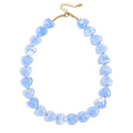 Necklace with heart-shaped beads