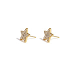 Stainless Steel Stud Earrings Star Simple Daily Simple Series Women's jewelry