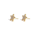 Stainless Steel Stud Earrings Star Simple Daily Simple Series Women's jewelry