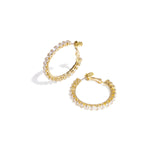 Copper Hoop Earrings Geometric Elegant Christmas Luxurious Series Women's jewelry