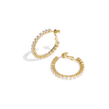 Copper Hoop Earrings Geometric Elegant Christmas Luxurious Series Women's jewelry