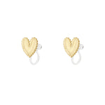 Heart Clip Earrings
