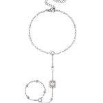 Handchain with framed statement stone