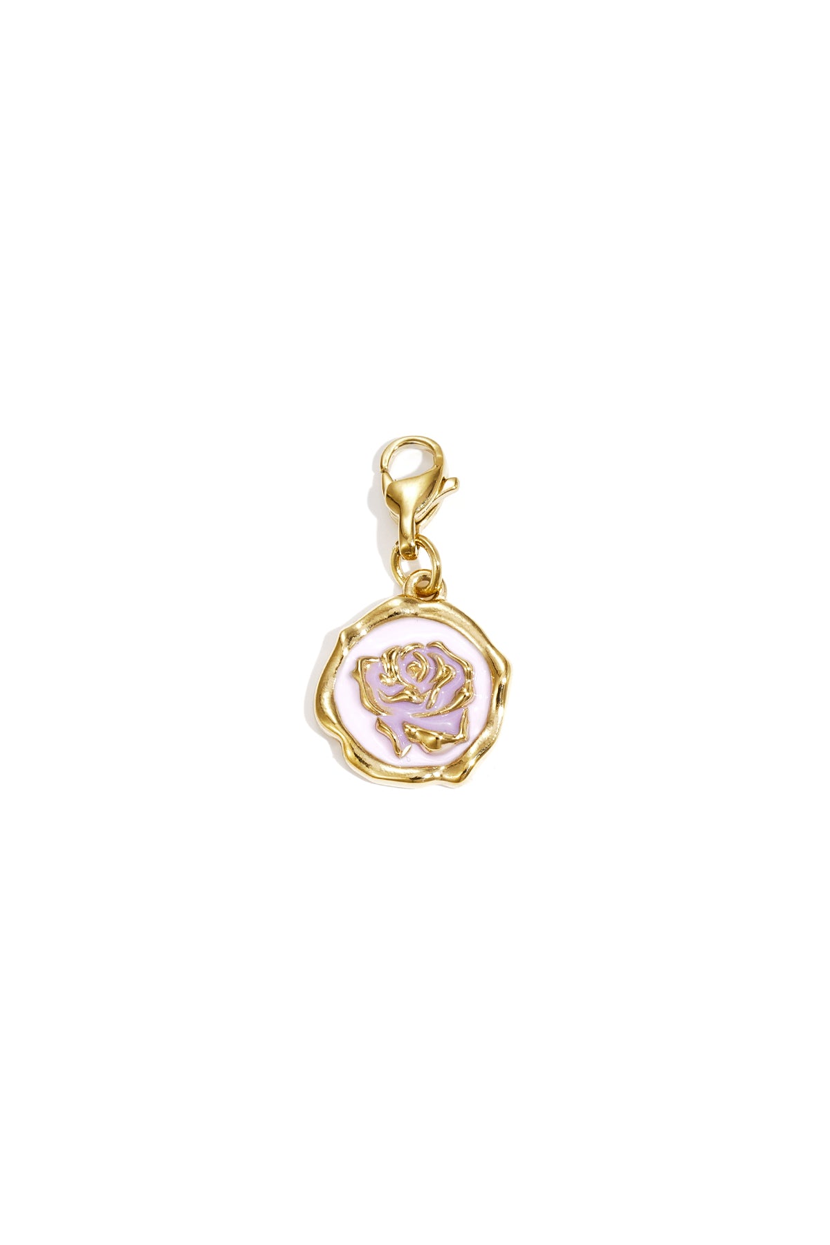 Jewelry charm rose on coin DIY