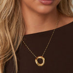 Stainless Steel Pendant necklaces circle Casual Daily Simple Series Women's jewelry