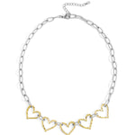 Stainless Steel Chain Necklaces Heart Casual Daily Simple Series Women's jewelry