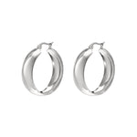 Stainless Steel Hoop Earrings circle Casual Daily Simple Series Women's jewelry