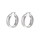 Stainless Steel Hoop Earrings circle Casual Daily Simple Series Women's jewelry