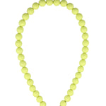 Beaded necklace with front closure - 12mm