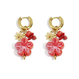Stainless Steel Drop Earrings Flower Daily Daily Simple Series Women's jewelry