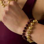 Linked bead bracelets