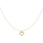 Rhinestone heart necklace