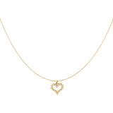 Rhinestone heart necklace