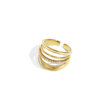 Stainless Steel Statement Rings lines Casual Daily Simple Series Women's jewelry