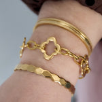 Irregular shape bangle bracelet