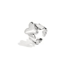 Statement ring with drop details and heart