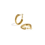 Double chunky hoop earrings