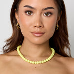 Necklace with medium beads-10mm