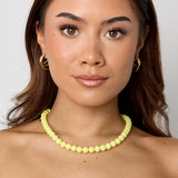 Necklace with medium beads-10mm
