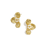 Stainless Steel Stud Earrings Flower Casual Daily Romantic Series Women's jewelry