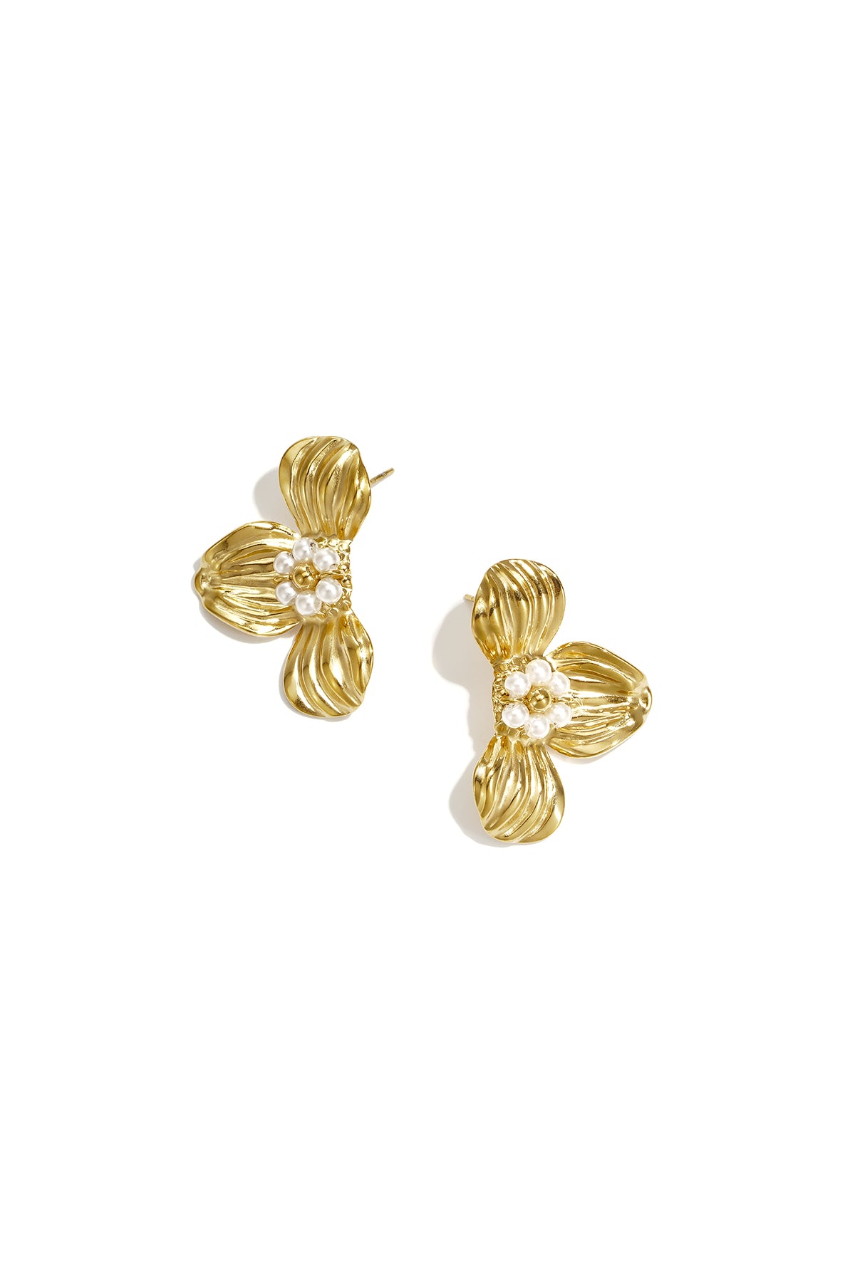 Stainless Steel Stud Earrings Flower Casual Daily Romantic Series Women's jewelry