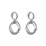 Statement earrings with organic rings