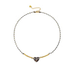 Polyester Beaded Necklaces Heart Casual Daily Simple Series Women's jewelry
