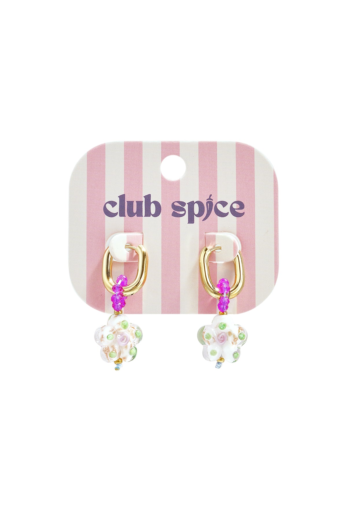 Stainless Steel Beads Earrings Flower Daily Daily Simple Series Women's jewelry