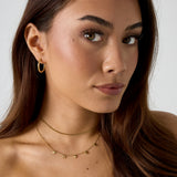 Small Stainless Steel Patterned Earrings