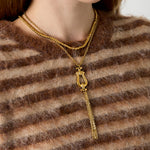 Stainless Steel Pendant necklaces Chain Casual Daily Simple Series Women's jewelry