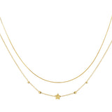 Double Layered Star Necklace