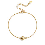 Minimalist bracelet with decorated heart