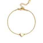 stainless steel bracelet heart