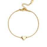stainless steel bracelet heart