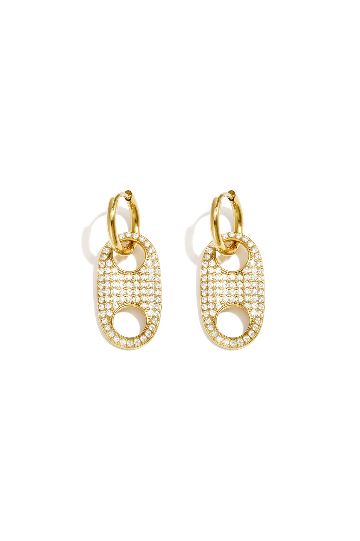 Stainless Steel Drop Earrings Geometric Shape Simple Daily Simple Series Women's jewelry