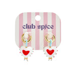 14K Gold Plated Stainless Steel Beads Earrings Heart Simple Daily Simple Series Women's jewelry