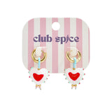 14K Gold Plated Stainless Steel Beads Earrings Heart Simple Daily Simple Series Women's jewelry