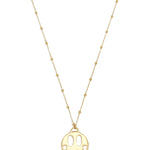 Stainless Steel Long Necklaces Smiling Face Casual Daily Simple Series Women's jewelry