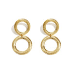 Stainless Steel Drop Earrings Circle Casual Daily Simple Series Women's jewelry
